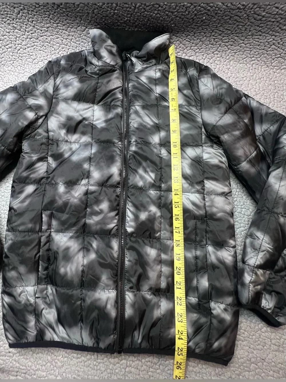 Gerry Puffer Jacket Little Boys Size Large 14-16 Gray And Black Light Jacket